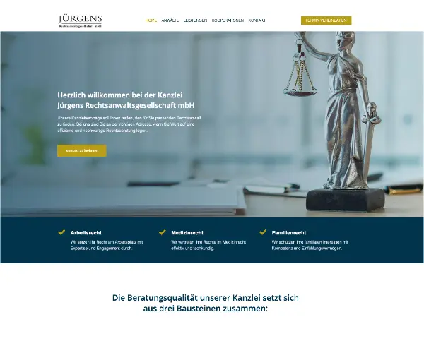 Webdesign für Rechtsanwälte und Notare
