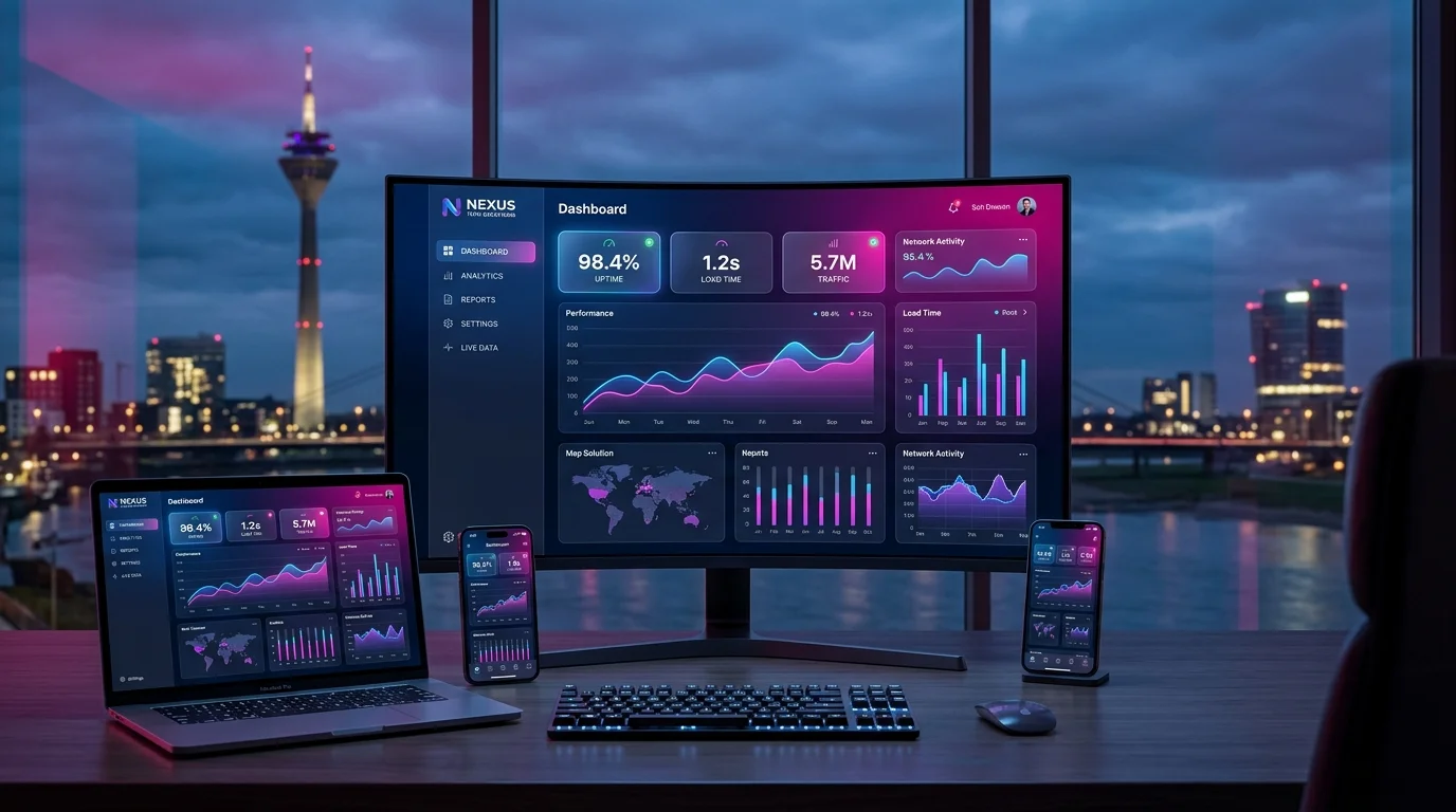 Modernes Webdesign und responsive UX für Düsseldorfer Unternehmen