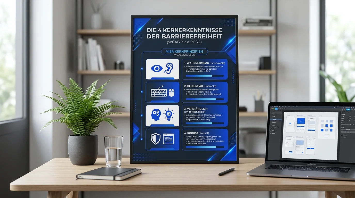 Die 4 Prinzipien digitaler Barrierefreiheit nach WCAG 2.2 und BFSG