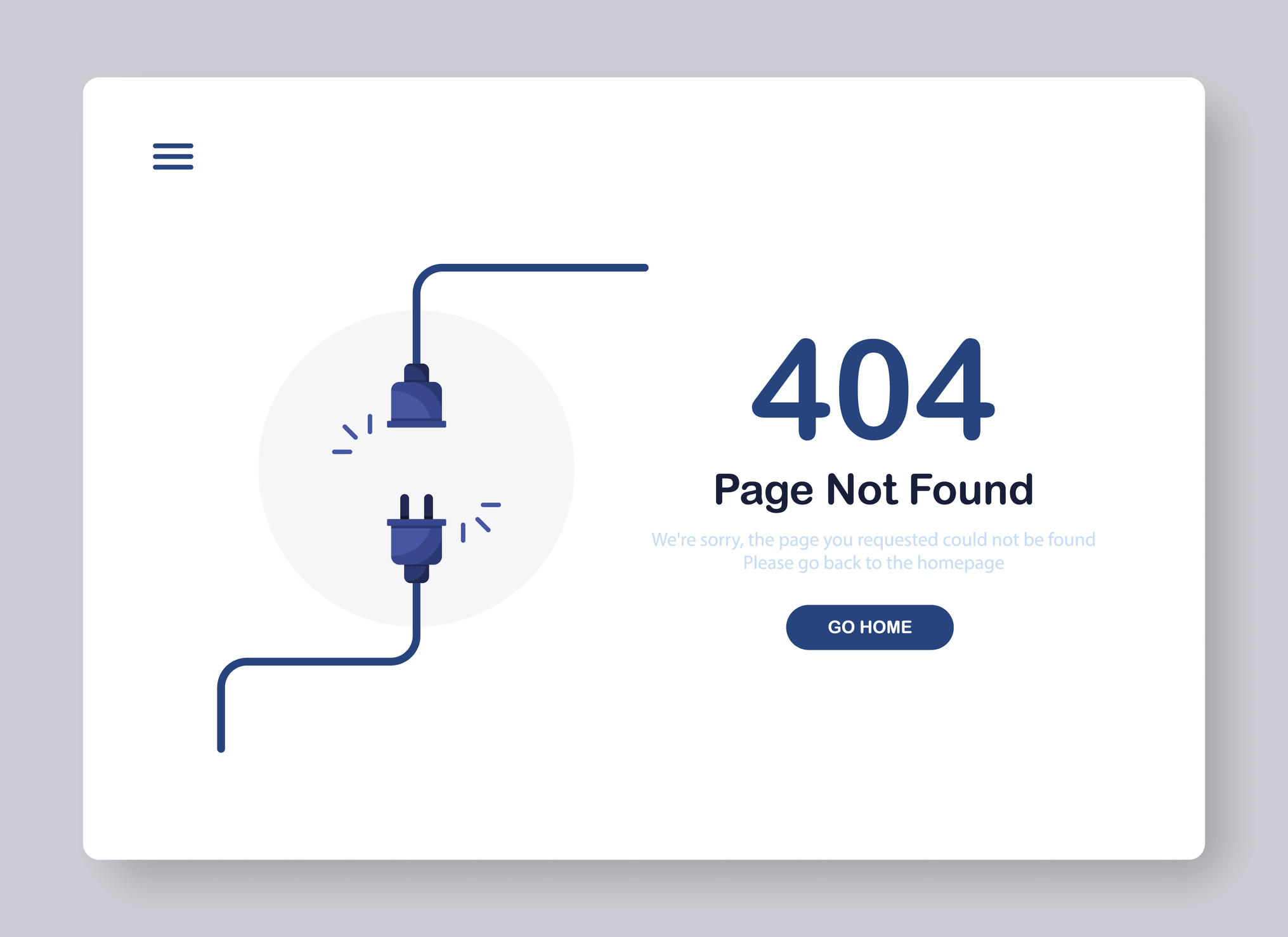 404 Page not found banner template