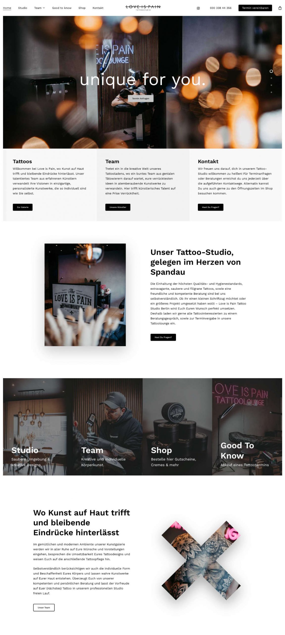 Loveispain Scaled - Webdesign Beispiele