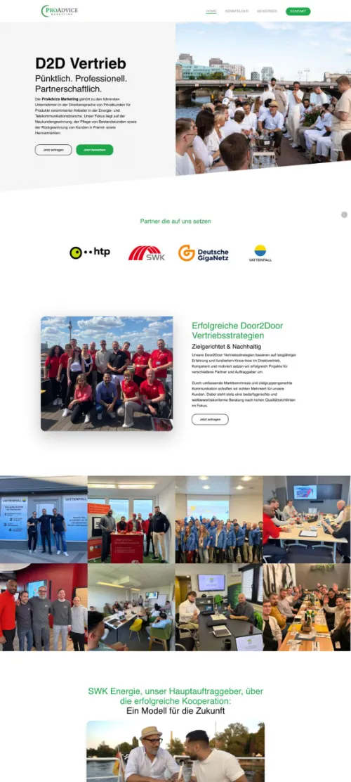 ProAdvice Marketing Kundenprojekt