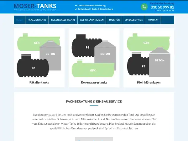 Moser Webdesign Vorher